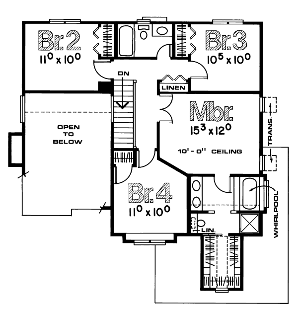 upper floor house blueprint