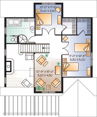 upper floor house blueprint