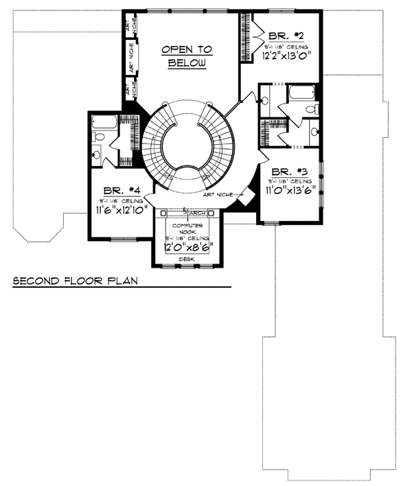 upper floor house blueprint