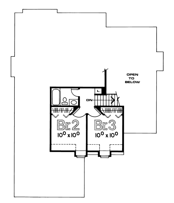 upper floor house blueprint