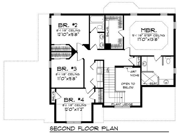 upper floor house blueprint