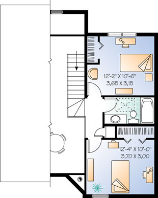 upper floor house blueprint