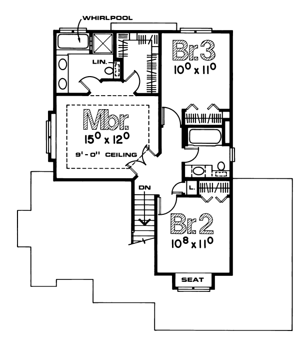 upper floor house blueprint