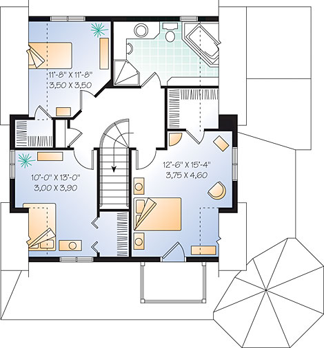 upper floor house blueprint