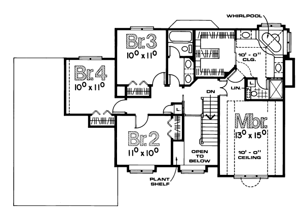 upper floor house blueprint