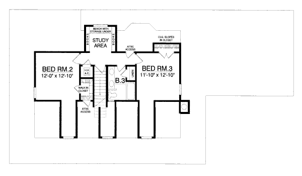 upper floor house blueprint