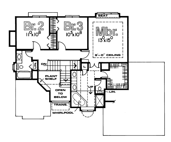 upper floor house blueprint