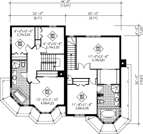 upper floor house blueprint