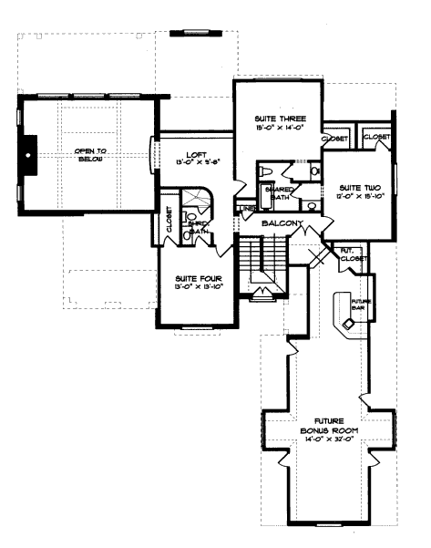 upper floor house blueprint