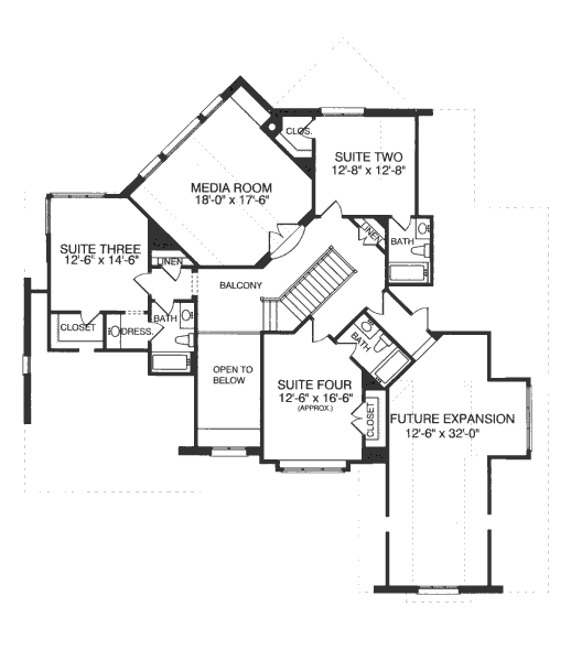 upper floor house blueprint