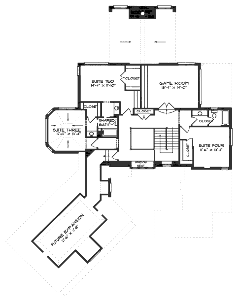 upper floor house blueprint