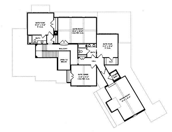 upper floor house blueprint