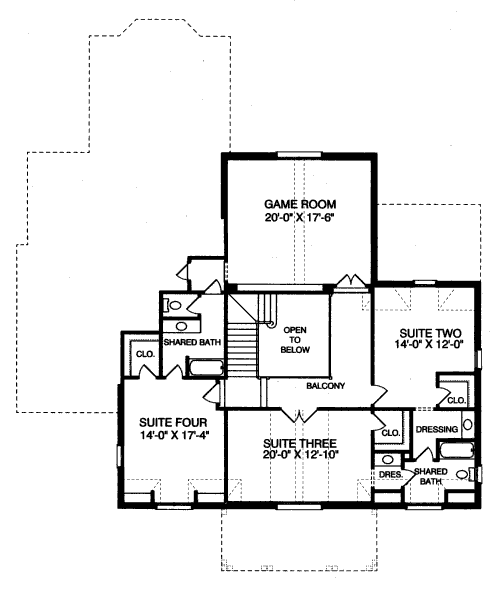 upper floor house blueprint