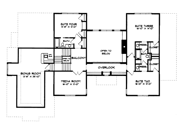 upper floor house blueprint