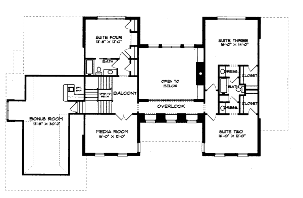 upper floor house blueprint