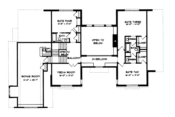 upper floor house blueprint