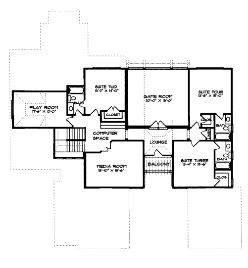 upper floor house blueprint