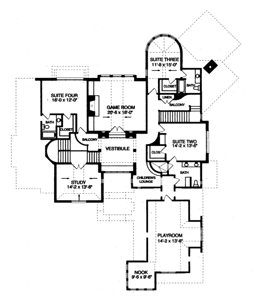 upper floor house blueprint