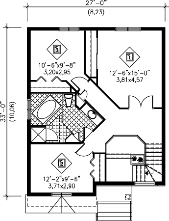 upper floor house blueprint