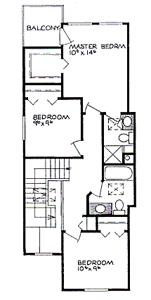 upper floor house blueprint