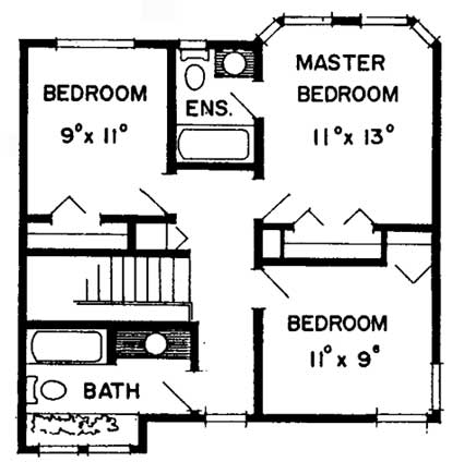 upper floor house blueprint