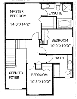 upper floor house blueprint