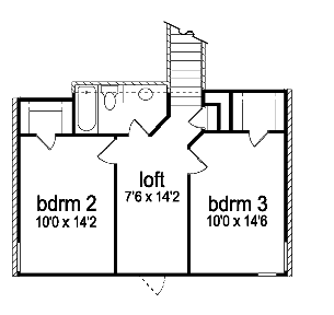 upper floor house blueprint