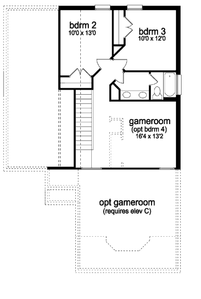 upper floor house blueprint