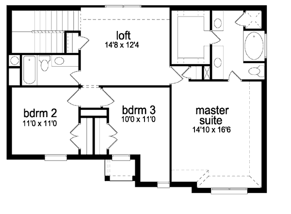 upper floor house blueprint