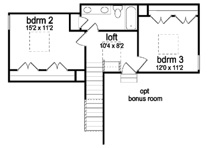 upper floor house blueprint