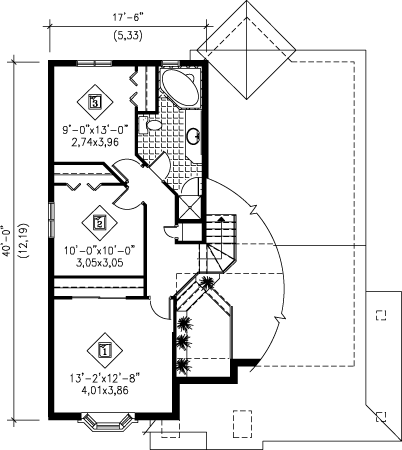 upper floor house blueprint