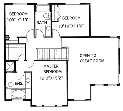 upper floor house blueprint