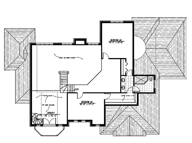 upper floor house blueprint