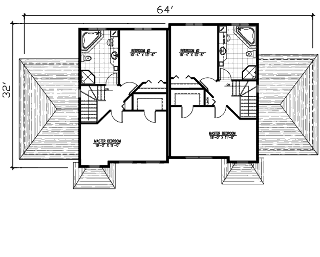 upper floor house blueprint