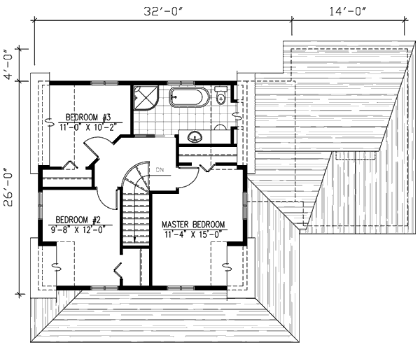 upper floor house blueprint