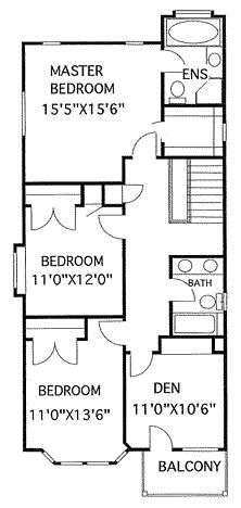 upper floor house blueprint