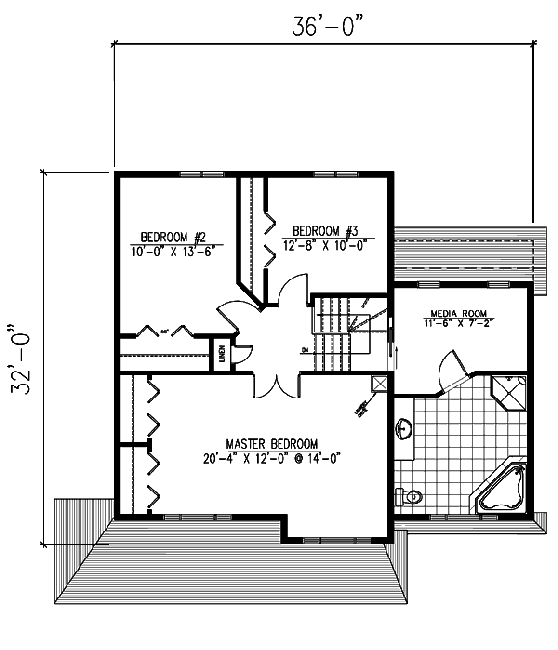 upper floor house blueprint