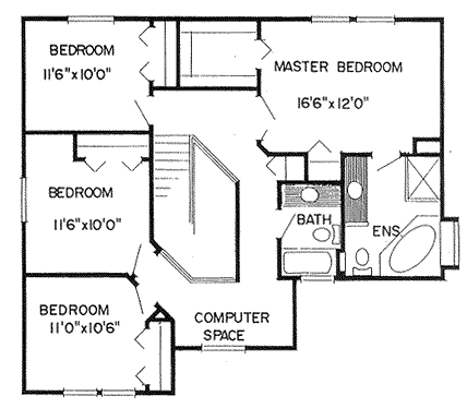 upper floor house blueprint