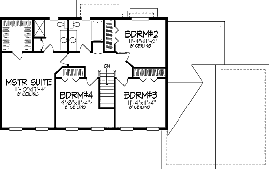 upper floor house blueprint