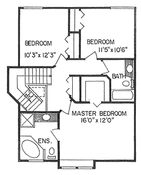upper floor house blueprint