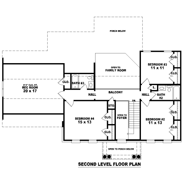 upper floor house blueprint