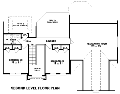 upper floor house blueprint