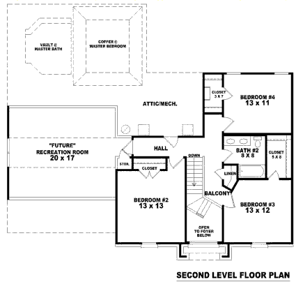 upper floor house blueprint