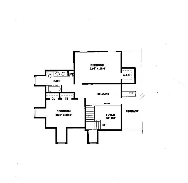 upper floor house blueprint