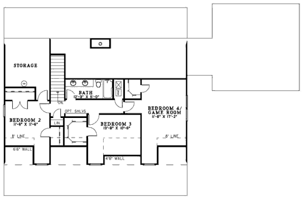 upper floor house blueprint