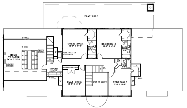 upper floor house blueprint