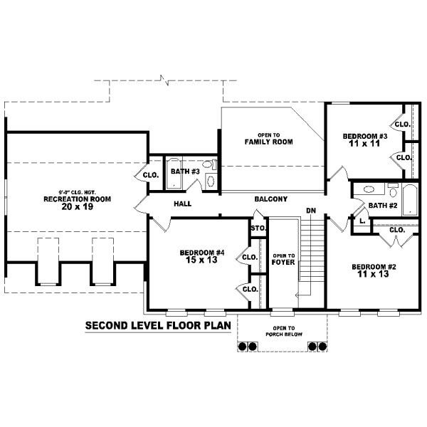 upper floor house blueprint