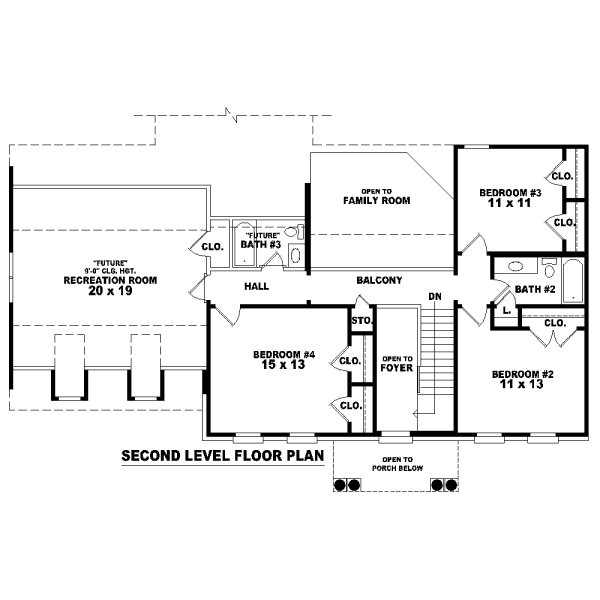 upper floor house blueprint