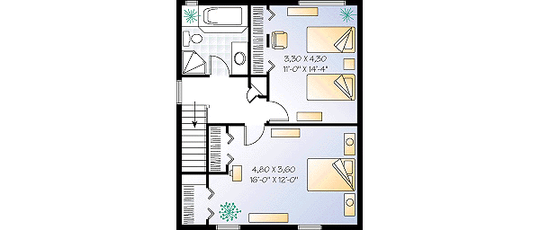 upper floor house blueprint