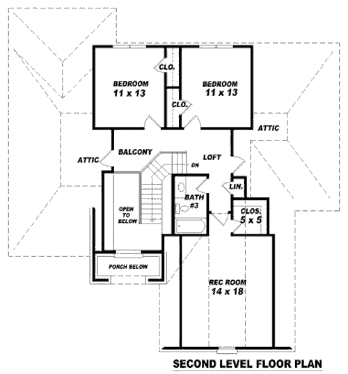 upper floor house blueprint